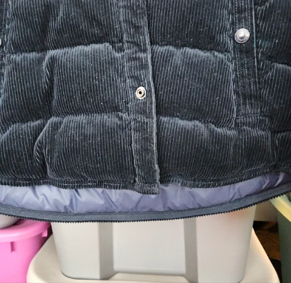 Polo by Ralph Lauren Dark Blue Puffer Jacket with High Collar and Slim Fit
